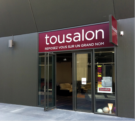 franchise Tousalon vitrine
